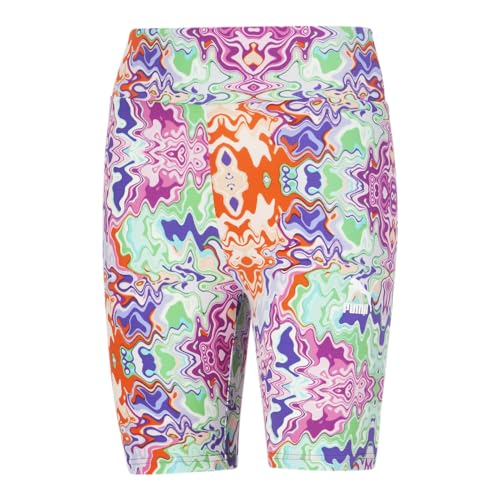 PUMA Damen Hypnotize Tight Shorts, Irish Green-AOP, Groß von PUMA