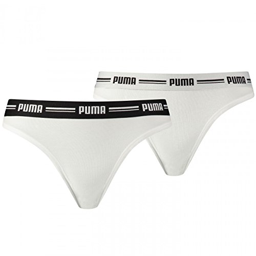 PUMA Damen Iconic String 4er Pack, Größe:S, Farbe:White/White (317) von PUMA