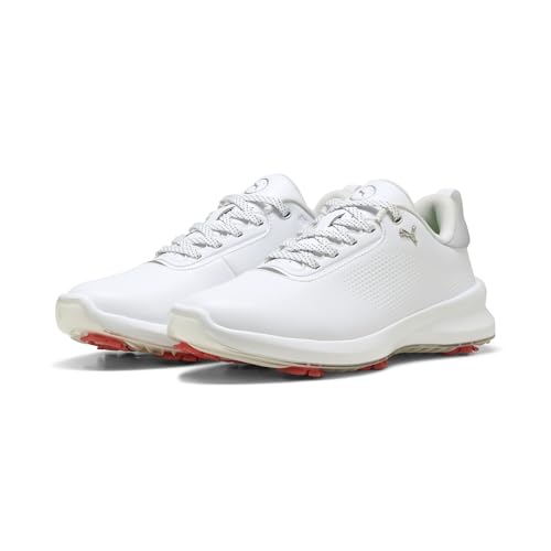 PUMA Damen Ignite Blaze 2 Golfschuhe 38.5 White Peach Frost Red von PUMA
