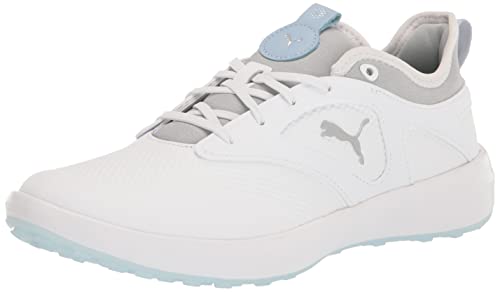 PUMA Damen Ignite Malibu Golfschuh, Silberfarben/Weiß, 40 EU PUMA Damen Ignite Malibu Golfschuh, Silberfarben/Weiß, 40 EU von PUMA