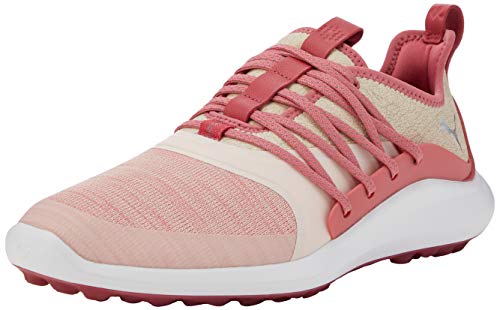 PUMA Damen Ignite Nxt Solelace WMNS Golfschuhe, Pink Rapture Rose Metallic Silver 05, 37.5 EU von PUMA