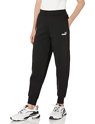 PUMA Damen Jogginghose mit hoher Taille Trainingshose, Schwarz-Ah23, S von PUMA