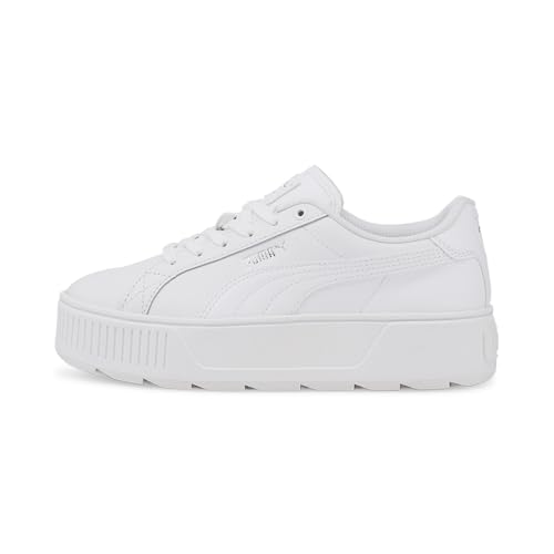 PUMA Damen Karmen L Sneakers, Puma White-Puma White-Puma Silver, 40 EU PUMA Damen Karmen L Sneakers, Puma White-Puma White-Puma Silver, 40 EU von PUMA