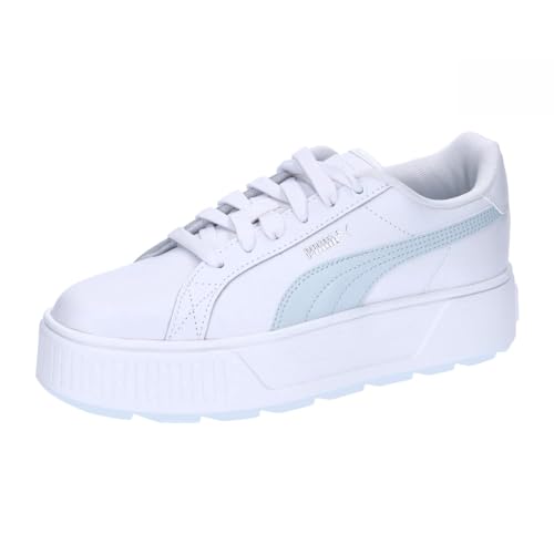 PUMA Damen Karmen L Turnschuhe, White Dewdrop Silver Blue Metallic, 37.5 EU von PUMA