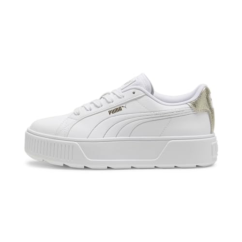 PUMA Damen Karmen Metallic Shine Sneakers 39White Silver Gold Metallic von PUMA