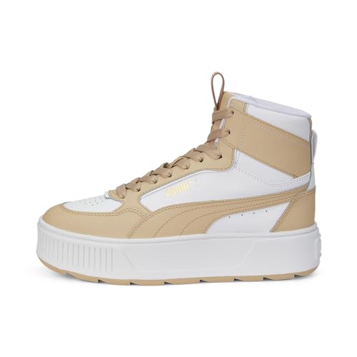 PUMA Damen Karmen Rebelle Mid Sneaker, White-Light Sand, 37 EU PUMA Damen Karmen Rebelle Mid Sneaker, White-Light Sand, 37 EU von PUMA