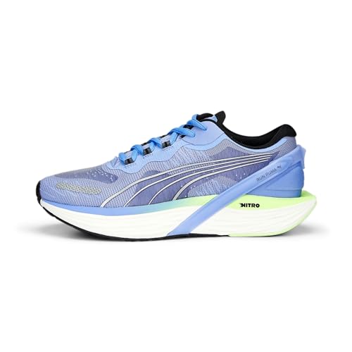 PUMA Damen Laufschuhe Run XX Nitro Elektro Purple-Fizzy Lime-Silver 38 1/2 von PUMA