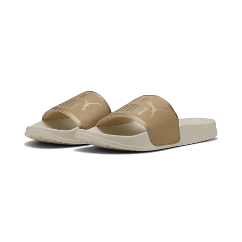 PUMA Damen Leadcat 2.0 Aqua Metallics Schiebe-Sandalen, Alpine Snow Gold-Light Sand, 40.5 EU von PUMA