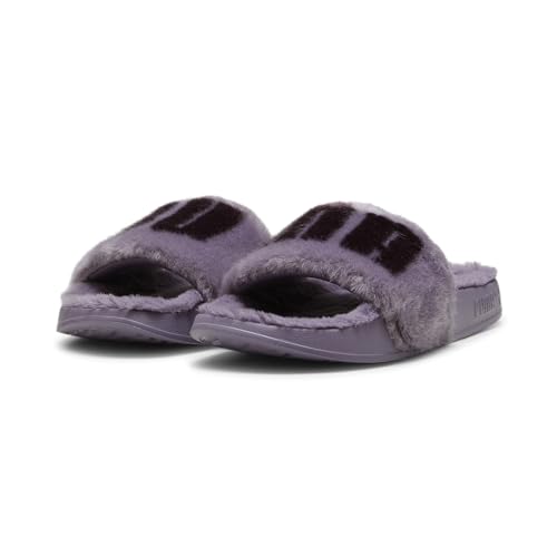 PUMA Damen Leadcat 2.0 Fuzz Pantoletten 37 Pale Plum Midnight Purple von PUMA