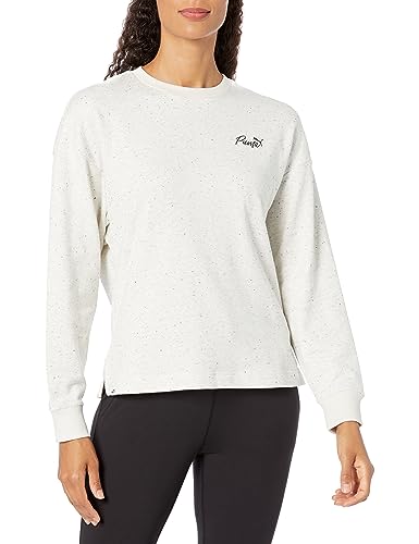 PUMA Damen Live in Crewneck Sweatshirt, Hellgrau meliert, XS von PUMA