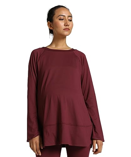 PUMA Damen Maternity Bell Sleeve Trainingstop MDark Jasper Red von PUMA