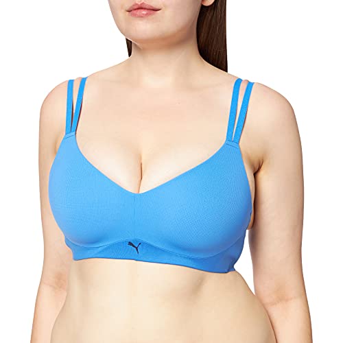 PUMA Damen Medium Support Active Bra, Blue, 75A/B von PUMA