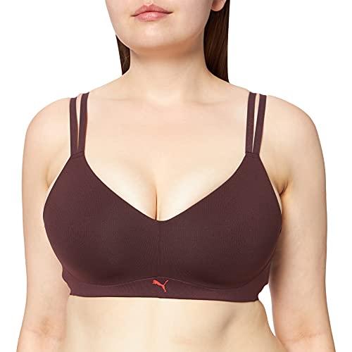 PUMA Damen Medium Support Active Bra, red Combo, 75A/B von PUMA