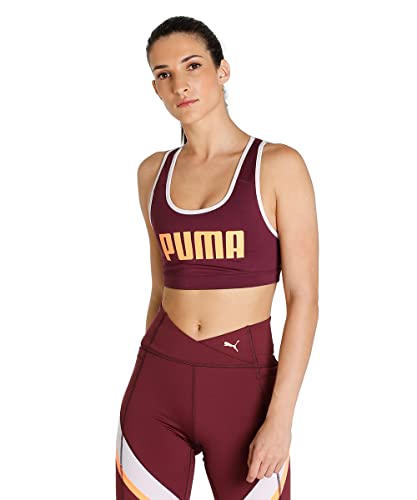 PUMA Damen Mid Impact 4keeps Sport-BH, Violett, M von PUMA