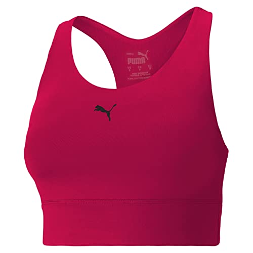 Puma Damen Mid Impact All-in Lo Sport-BH, rot (Persian RED), L von Puma
