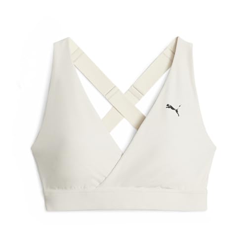 PUMA Damen Mid Impact Yogini Cross-Over-BH Unterwäsche Top, Alpine Snow Heather, L PUMA Damen Mid Impact Yogini Cross-Over-BH Unterwäsche Top, Alpine Snow Heather, L von PUMA