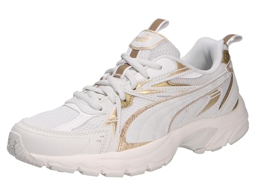PUMA Damen Milenio Tech WMNS Dayinight Sneaker, Vapor Gray Gold, Warmweiß, 37 EU PUMA Damen Milenio Tech WMNS Dayinight Sneaker, Vapor Gray Gold, Warmweiß, 37 EU von PUMA