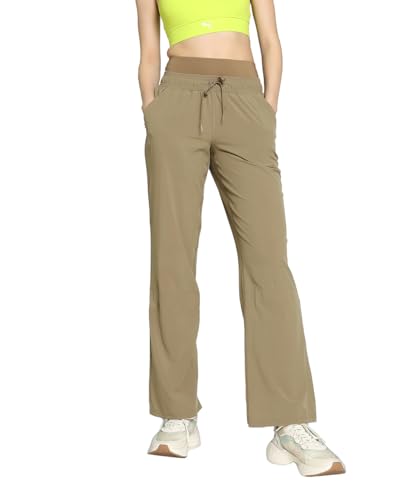 PUMA Damen Modest Activewear Wide Leg Trainingshose XXLTotally Taupe Brown von PUMA