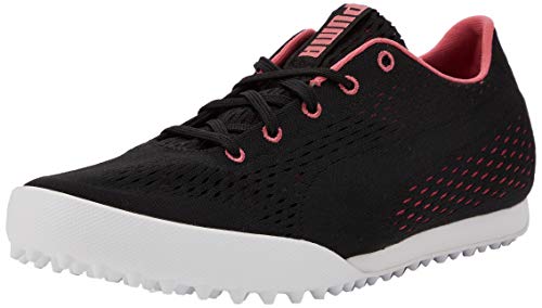 PUMA Damen Monolite Cat EM Golfschuhe, Black-Rapture Rose, 41 EU von PUMA