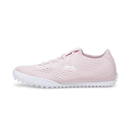 PUMA Damen Monolite Fusion Slip-On Golfschuh, Chalk Pink White, 41 EU von PUMA