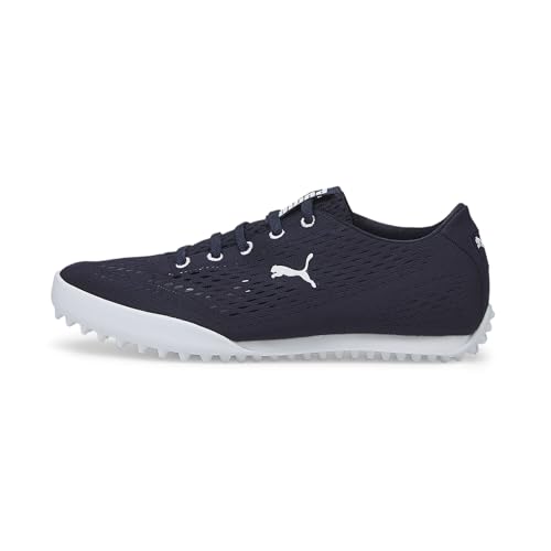 PUMA Damen Monolite Fusion Slip-On Golfschuh, Navy Blazer White, 44 EU von PUMA