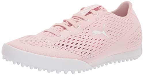 PUMA Damen Monolite Fusion Slipper Golfschuh, Chalk Pink White, 42 EU von PUMA