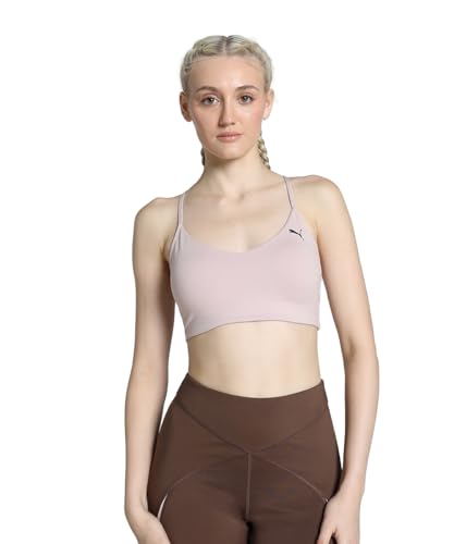 PUMA Damen Move Yogini Studio Sport-BH L Mauve Mist Pink von PUMA