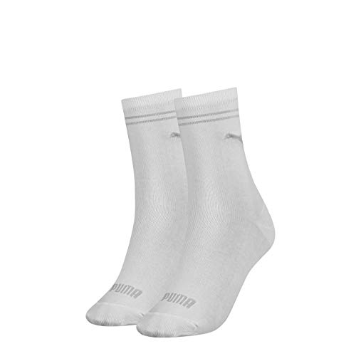 PUMA Damen New Casual Socken Classic 6er Pack, Größe:35-38, Farbe:White (300) von PUMA