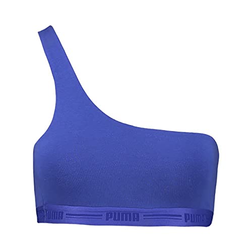 PUMA Damen One Shoulder Heart Top Sports Bra, Royal Blue, M EU von PUMA