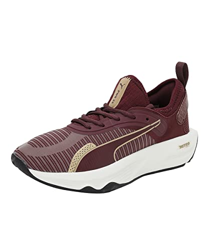 PUMA Damen PWR XX Nitro Deco Glam WN's Gymnastikschuh, Aubergine Team Gold, 38 EU von PUMA