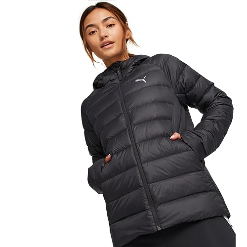 PUMA Damen Packlite Hooded Down Jacket Sweatshirt, schwarz, L von PUMA