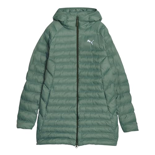 PUMA Damen Packlite Primaloft Lange Kapuzenjacke Gepolsterte Jacke, Eukalyptus, M von PUMA