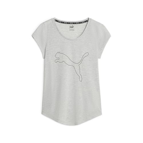 PUMA Damen Performance Cat T-Shirt (erhältlich in Übergröße), Hellgrau meliert SS24, Größe M, Hellgrau meliert Ss24, Mittel von PUMA