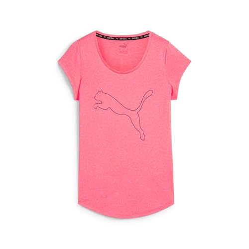 PUMA Damen Performance Cat T-Shirt (erhältlich in Übergröße), Sunset Glow Heather AW24, Größe S, Sunset Glow Heather Aw24, Klein von PUMA