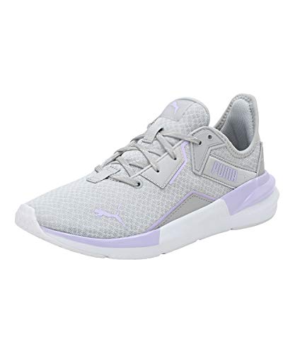 PUMA Damen Platinum Metallic WNS Gymnastikschuh, Gray Violet White-Light Lavender, 39 EU von PUMA