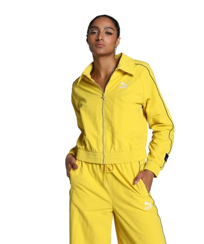 PUMA Damen Play Loud T7 Trainingsjacke M Fresh Pear Yellow von PUMA