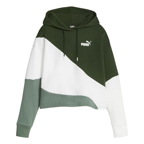 PUMA Damen Power Cat Hoody FL Schweiß, Eukalyptus, S von PUMA