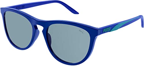 PUMA Damen Pu0345s Sonnenbrille, Blau/Grün, 52 von PUMA