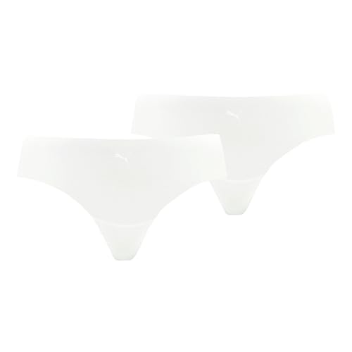 PUMA Damen Puma Naadloze string voor dames (2 stuks) Thong Panties, Weiß, M EU von PUMA