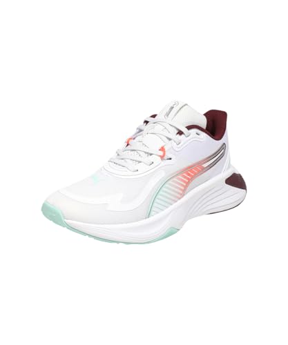 PUMA Damen Pwr Hybrid Tr WNS Crosstrainer, White Ruby Shimmer Mint Melt Glowing Red, 41 EU von PUMA