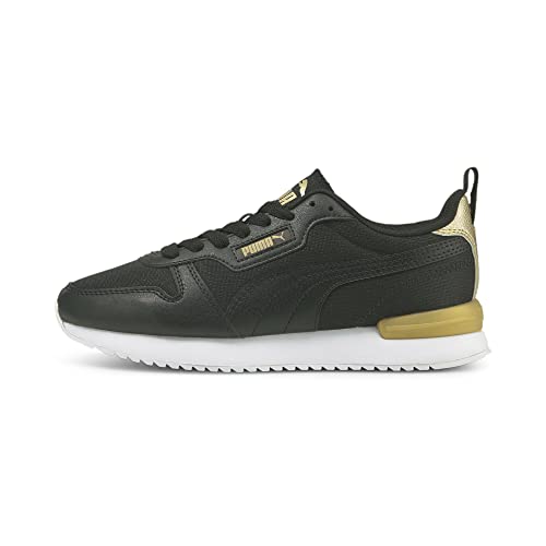 PUMA Damen R78 WNS Metallic Pop Laufschuhe, Black Black Team Gold, 39 EU von PUMA