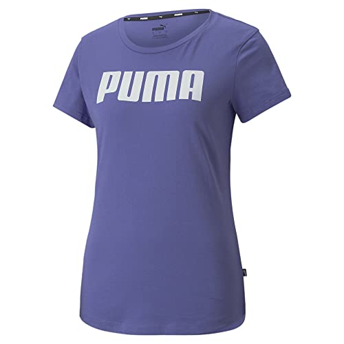 PUMA Damen Regular Tops Essentials Damen T-Shirt S Blue Iris Pink von PUMA