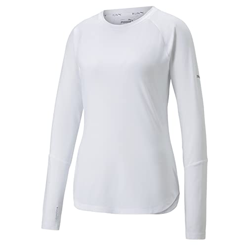 PUMA Damen Run Cloudspun Langarm T-Shirt, Weiß, Groß von PUMA