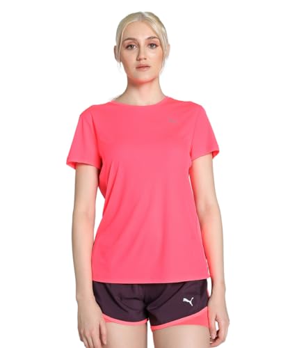 PUMA Damen Run Favorite Velocity T-Shirt S Sunset Glow Pink von PUMA