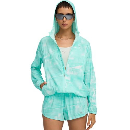 PUMA Damen Run Velocity Gewebte Jacke XL, Mint Melt Green von PUMA