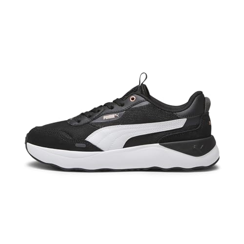 PUMA Damen Runtamed Plattform Sneaker, Black White Shadow Gray Rose Gold, 39 EU von PUMA