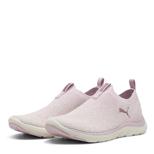 PUMA Damen SOFTRIDE REMI Slip-ON Knit WN's Straßen-Laufschuh, Rose Mauve-WARM White-Rose Gold, 38.5 EU von PUMA