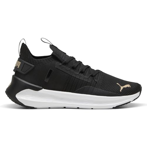 PUMA Damen SOFTRIDE Symmetry FUZION WN's Straßen-Laufschuh, Black Gold, 38.5 EU von PUMA