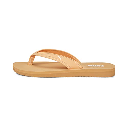 PUMA Damen Sandy Flip Sandal, Orange Peach White, 38 EU von PUMA