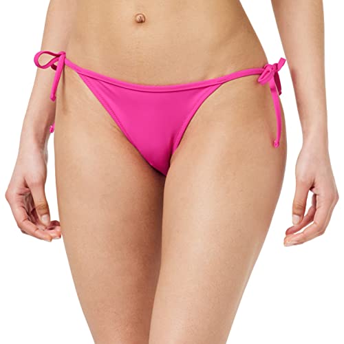 PUMA Damen Side Tie Bikini Bottoms, Neon Pink, XS EU von PUMA